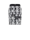 Dolce & Gabbana Minigonna in Maglina Nera con Stampa Allover da donna