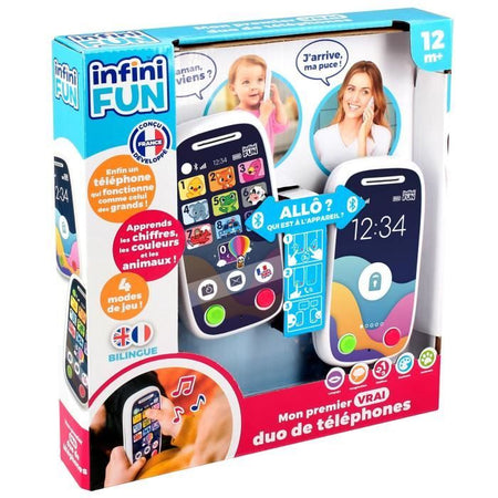 Telefoni giocattolo - KD - Il mio primo duo di telefoni - Comunicazione realistica e apprendimento di numeri e colori