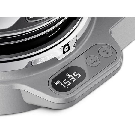 Kenwood KVC85.124SI - Robot pasticceria multifunzione Chef Baker - 2 ciotole 5L e 3,5L - 1200W - Bilancia integrata 6kg - Argento