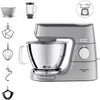 Kenwood KVC85.124SI - Robot pasticceria multifunzione Chef Baker - 2 ciotole 5L e 3,5L - 1200W - Bilancia integrata 6kg - Argento
