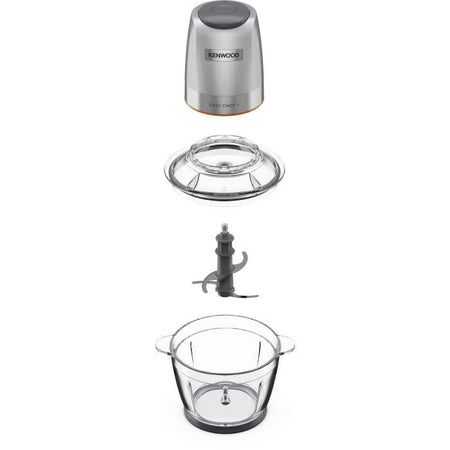 Robot multifunzione KENWOOD CHP62.400SI - 2 velocità - 500W - Capacità totale 1,2L + accessori