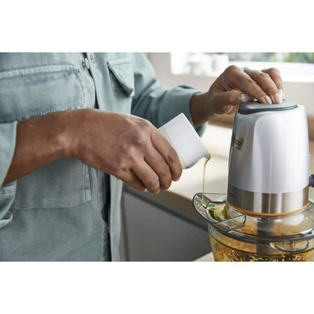 Robot multifunzione KENWOOD CHP62.400SI - 2 velocità - 500W - Capacità totale 1,2L + accessori