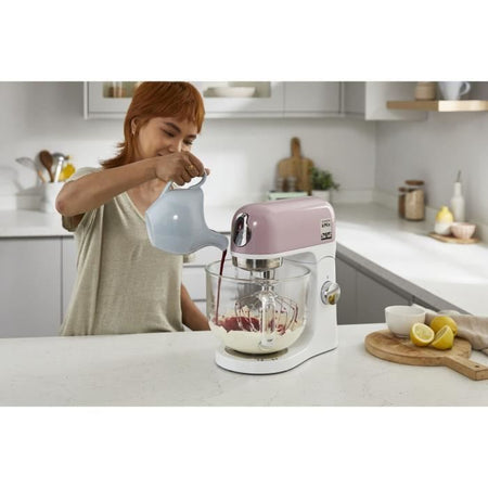 KENWOOD KMX754PP robot pasticceria multifunzione - - Motore professionale 1000W - 2 uscite per accessori - Ciotola in vetro da 5L con p
