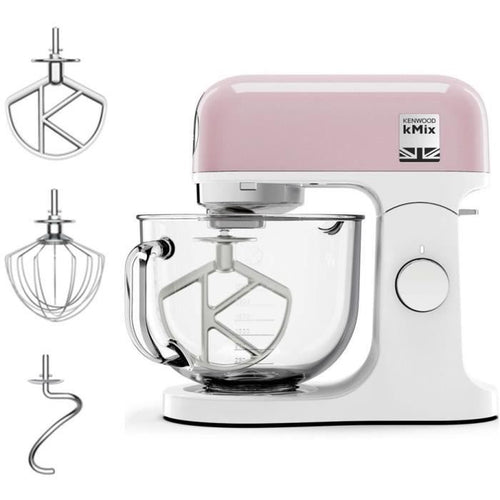 KENWOOD KMX754PP robot pasticceria multifunzione - - Motore professionale 1000W - 2 uscite per accessori - Ciotola in vetro da 5L con p