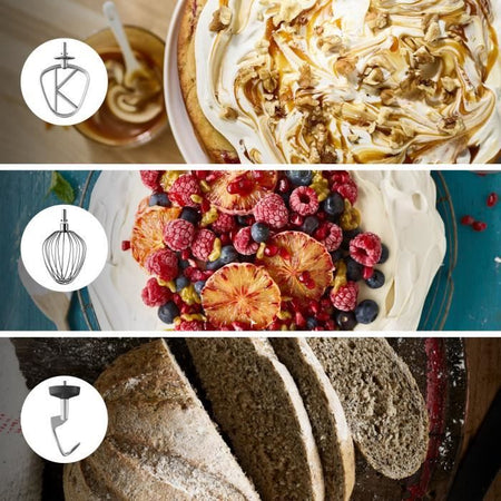 KENWOOD KVL4170S Chef XL 6.7L Blender Robot da pasticceria + Metal Chopper - Colore argento