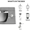 KENWOOD KVL4170S Chef XL 6.7L Blender Robot da pasticceria + Metal Chopper - Colore argento