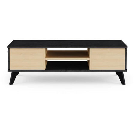 Tavolino da caffè - KENT - Rettangolare - Rovere / Sidewalk - 2 cassetti - 1 ripiano - Gambe - 106,6 x 50,1 x 35,2 cm