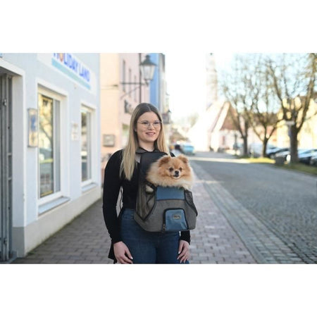 Borsa portaoggetti anteriore - KERBL - Vacation - Grigio/blu - 31x24x38 cm