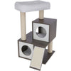 KERBL - Albero per gatti FLAIR - 48x44x86cm - Bianco/Grigio - Sisal