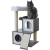 KERBL - Albero per gatti FLAIR - 48x44x86cm - Bianco/Grigio - Sisal