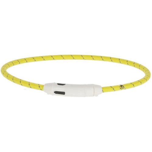 KERBL - Collare LED giallo - 65 cm x 10 mm - Maxi Safe - Giallo