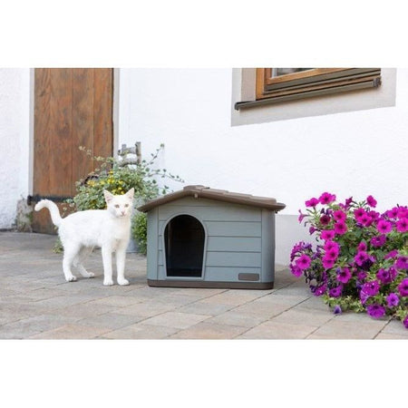 Casetta per gatti - KERBL - PAOLA Eco XL - 75 x 59 x 55 cm - Interno/esterno