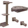 Parete da arrampicata per gatti - KERBL - MONTE ALPI - 8 pezzi - Grigio - Torre da arrampicata