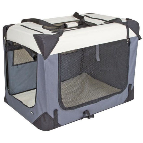 Scatola da trasporto - KERBL - Journey - 81 x 58 x 58 cm - Grigio / Beige