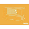 KERBL - FRED gabbia per roditori 100 x 45 x 62 cm
