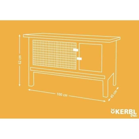 KERBL - FRED gabbia per roditori 100 x 45 x 62 cm