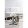 KERBL - Tiragraffi per gatti - Tronco 42 cm - FUNGHI - Grigio/bianco - Sisal - Base:  30 cm