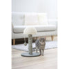 KERBL - Tiragraffi per gatti - Tronco 42 cm - FUNGHI - Grigio/bianco - Sisal - Base:  30 cm