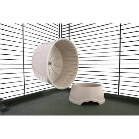 Gabbia per piccoli animali - KERBL - FLAT NATURE - 80 x 45 x 53 cm - 3 piani