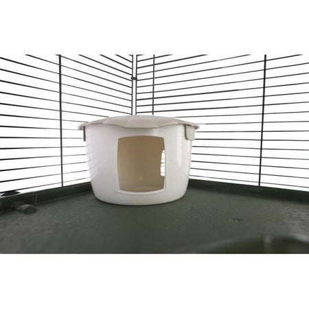 Gabbia per piccoli animali - KERBL - FLAT NATURE - 80 x 45 x 53 cm - 3 piani