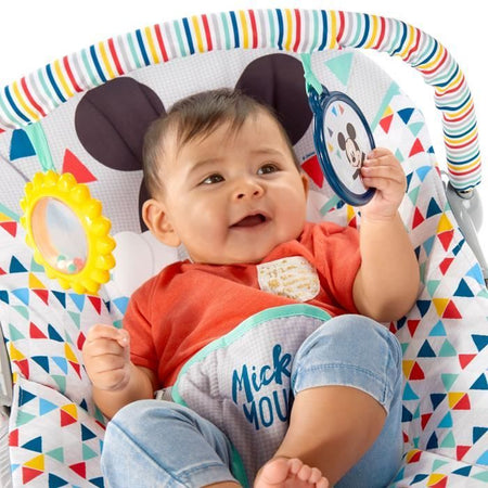 DISNEY BABY Sedia a sdraio Topolino con seduta vibrante Happy Triangles