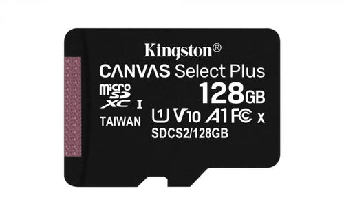 KINGSTON MICRO SD 128GB CANVAS PLUS SDCS2/128GBSP CL10