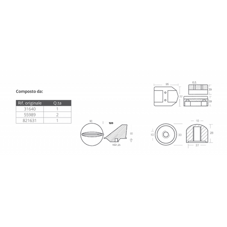 Kit All. Mercruiser Alpha I Gen I