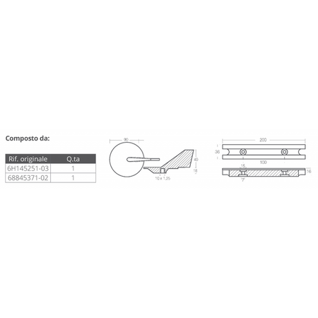 Kit Alluminio Yamaha 60-90 Hp