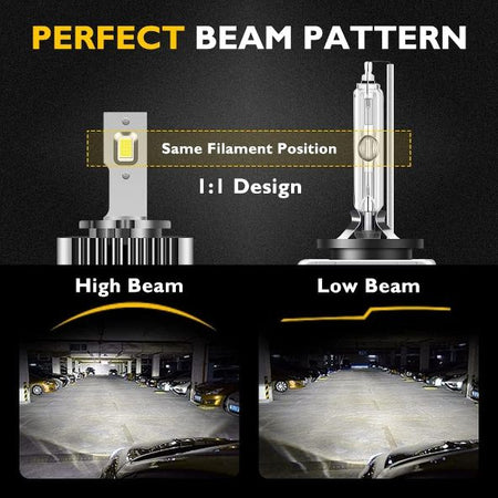 2 LAMPADE D3S LED 70W DA XENON A LED BIANCO 6000K PER RANGE ROVER EVOQUE 20000LM