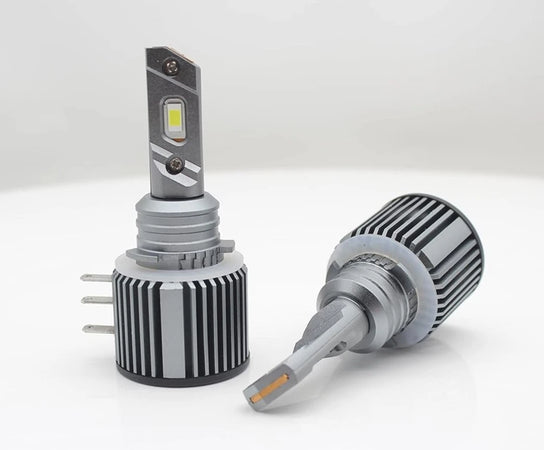 KIT LED H15 VOLKSWAGEN GOLF 6 IV LUCI DIURNE DRL+ ABBAGLIANTI BIANCO GHIACCIO CANBUS 90W 15000LUMEN 360° NO ERROR