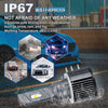 KIT LED H15 VOLKSWAGEN GOLF 6 IV LUCI DIURNE DRL+ ABBAGLIANTI BIANCO GHIACCIO CANBUS 90W 15000LUMEN 360° NO ERROR