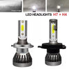 Coppia KIT LED T Max 2 Lampade H7+H4 SMD SUPER SLIM + Luci Posizione Omaggio T10 Led Bianco Freddo 6000K Kit Completo