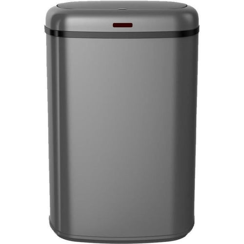 Pattumiera da cucina automatica - LOGAN - KITCHEN MOVE - 58 L - Acciaio inossidabile grigio opaco con reggetta