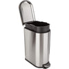 KITCHEN MOVE Pattumiera stretta da cucina - Acciaio - 40L FULLER