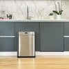 CUCINA SPOSTA SUPERIORE Pattumiera da cucina automatica 60 L - Acciaio inossidabile