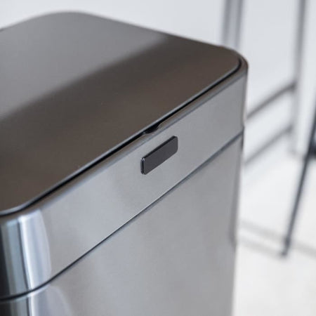 CUCINA SPOSTA SUPERIORE Pattumiera da cucina automatica 60 L - Acciaio inossidabile