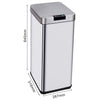 Pattumiera automatica KITCHEN MOVE PARKSIDE - 50L - Acciaio inox con reggette