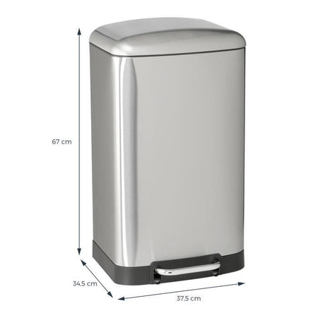 Pattumiera a pedale KITCHEN MOVE GREENWICH - 40L - Acciaio inox