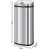 Pattumiera da cucina automatica - LARGO - KITCHEN MOVE - 42 L - In acciaio inox con reggetta