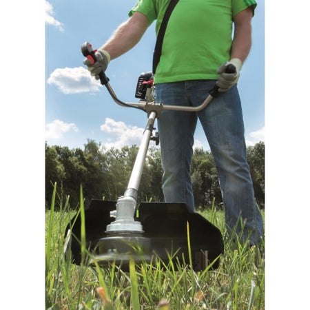 SCHEPPACH Desbrozadora de gasolina BCH3300-100PB - 32,6cm con 2  carrete y arnés de hombro