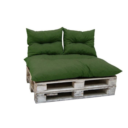 GIARDINO PRIVATO - KIT PALETTE MATERASSO CLASSICO AVOCAT + 2 CUSCINI SCHIENALE