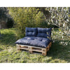 Kit pallet classico - materasso ardesia + 2 cuscini schienale - GIARDINO PRIVATO