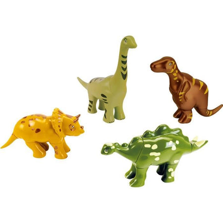 Giocattolo magnetico - KLEIN - 4 dinosauri grandi Funny Puzzle, 1+ - Stimola la creatività e la manualità!
