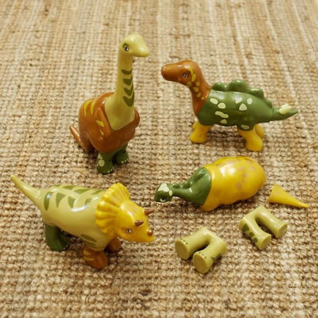 Giocattolo magnetico - KLEIN - 4 dinosauri grandi Funny Puzzle, 1+ - Stimola la creatività e la manualità!