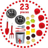 Cucina estiva in legno da picnic in spiaggia con 23 accessori - Klein - 2368