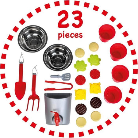 Cucina estiva in legno da picnic in spiaggia con 23 accessori - Klein - 2368