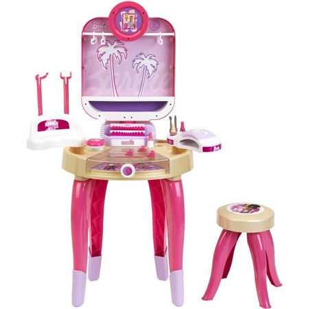 Giocattolo di bellezza - KLEIN - Centro estetico Barbie Happy Vibes - Completo di tanti accessori e luce.