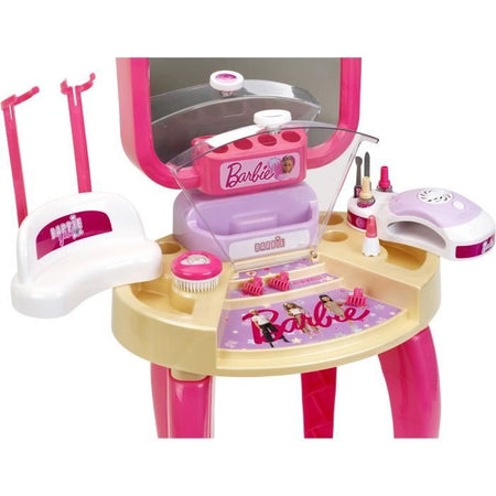 Giocattolo di bellezza - KLEIN - Centro estetico Barbie Happy Vibes - Completo di tanti accessori e luce.