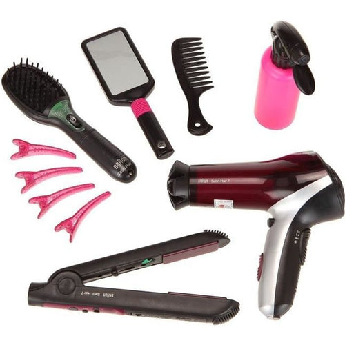 KLEIN - Set di acconciature Mega Braun Satin Hair 7