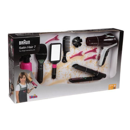 KLEIN - Set di acconciature Mega Braun Satin Hair 7